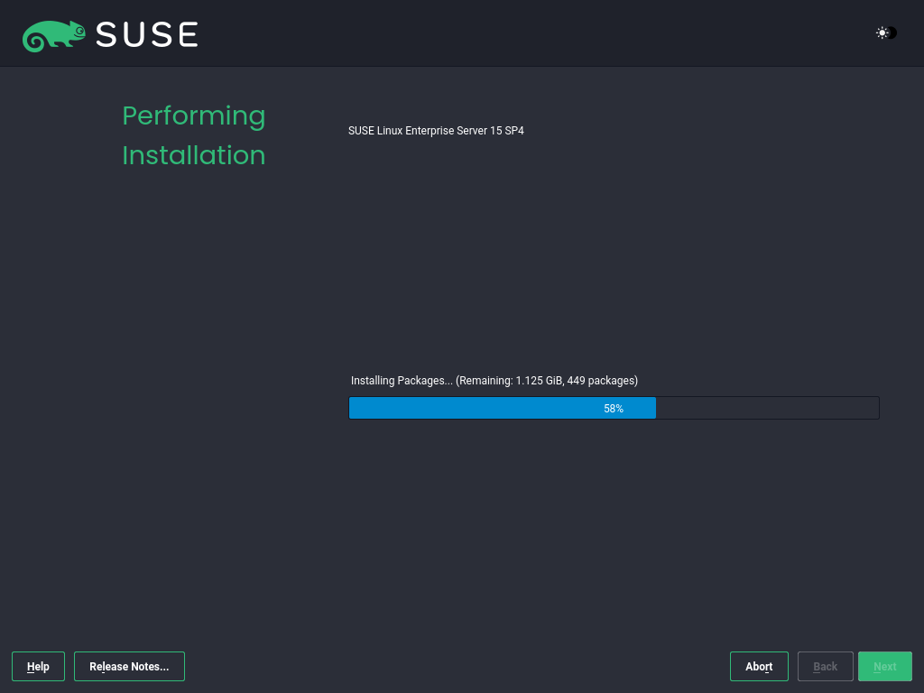 Installation Settings screen with Confirm Installation dialog Installation Settings screen with Confirm Installation dialog