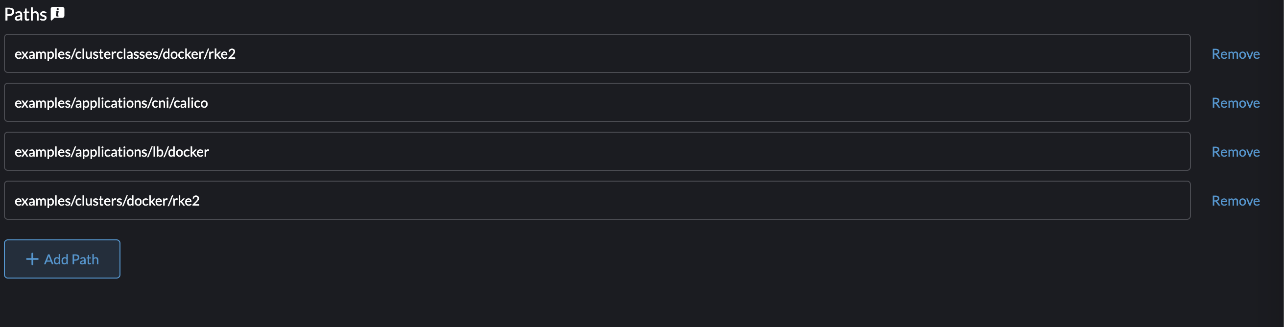 Configuration des chemins Fleet
