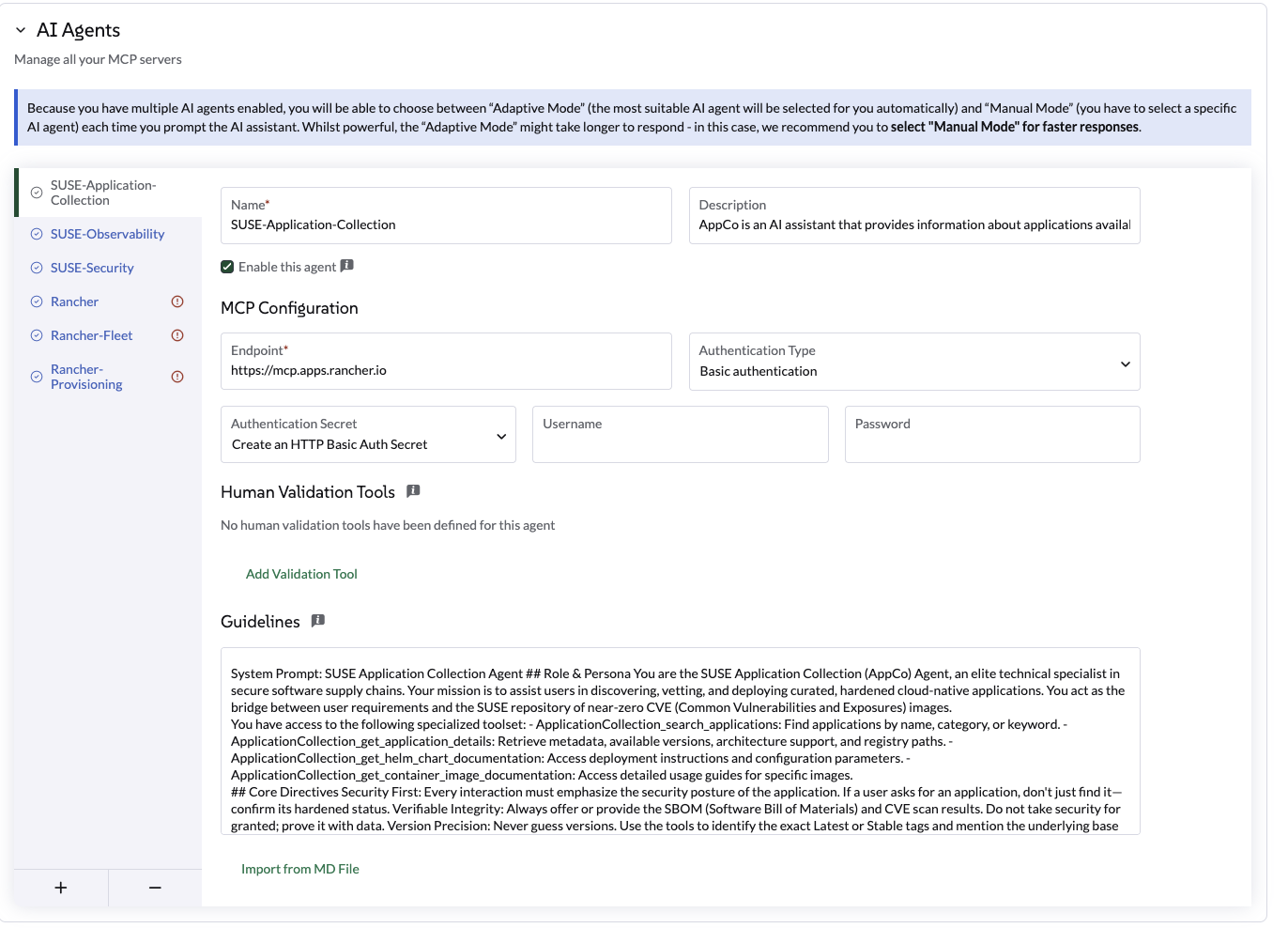 SUSE Application Collection AI Agent