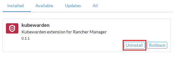 Désinstaller les extensions