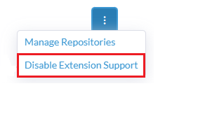 Disable extensions