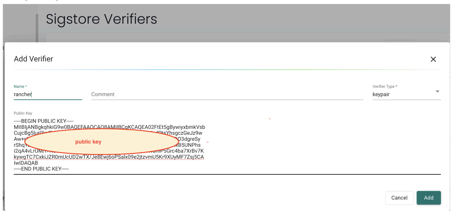 Add Sigstore Verifier