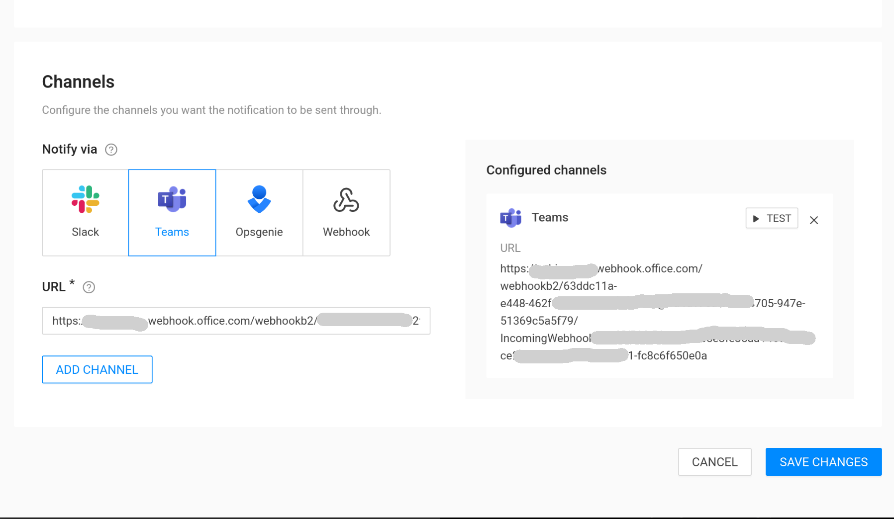 Teams-Kanal konfigurieren