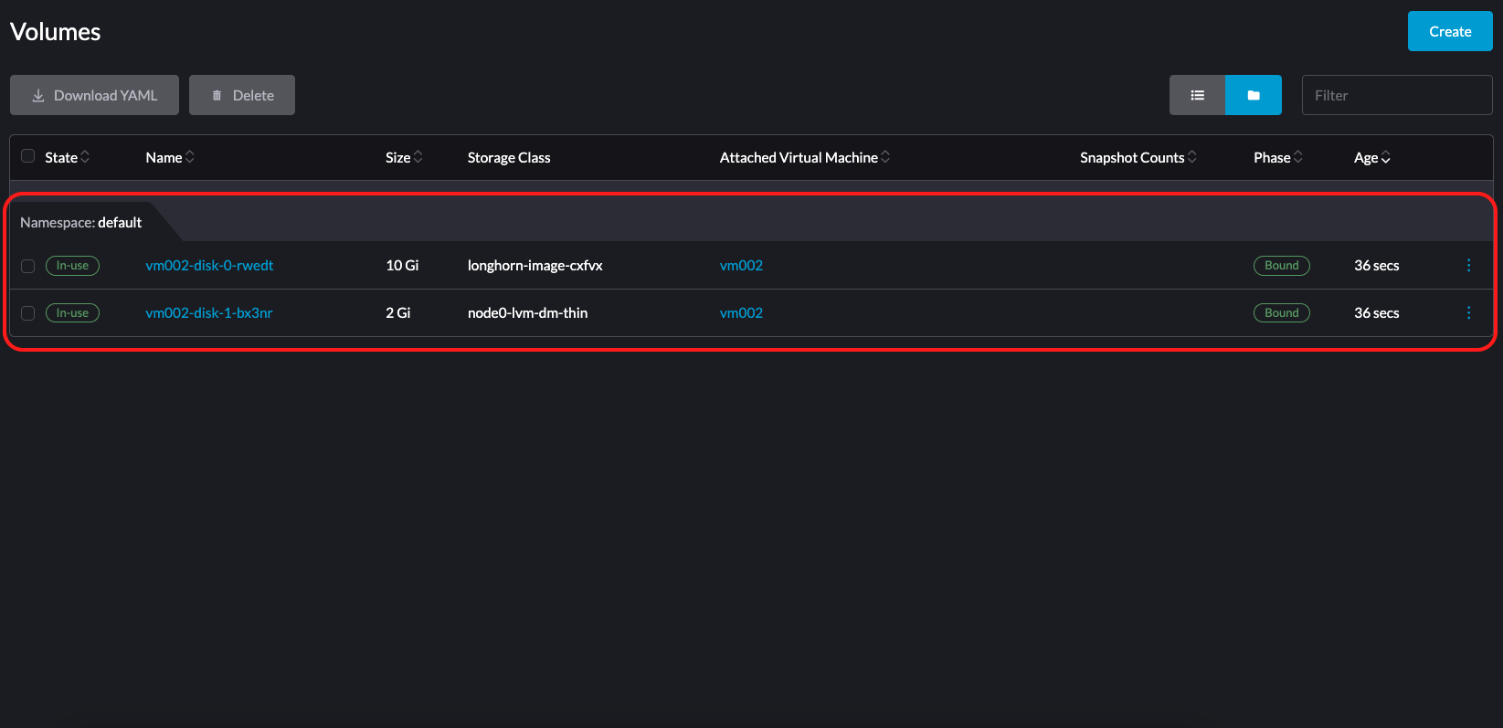 create vm with lvm volume 02