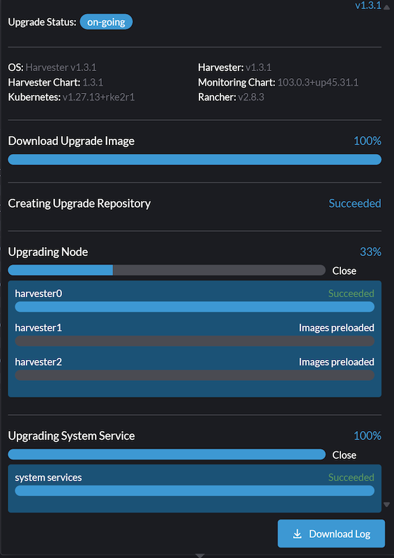 6041 stuck on first node