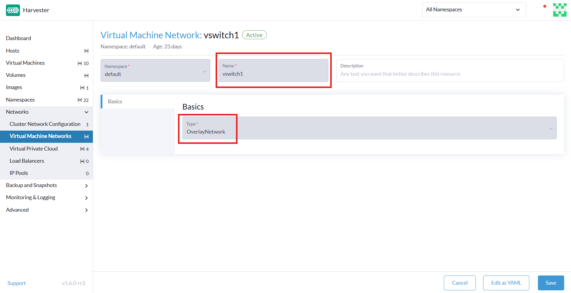 Création d’un réseau superposé