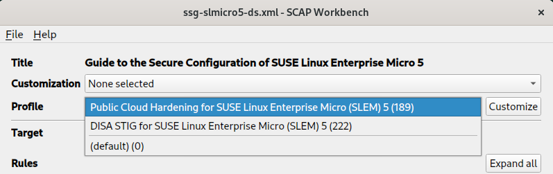 SCAP Security Guide profiles for SUSE Linux Enterprise Micro 5 SCAP Security Guide profiles for SUSE Linux Enterprise Micro 5