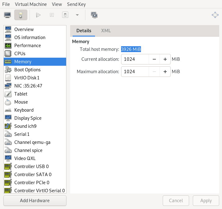 Memory view Memory view
