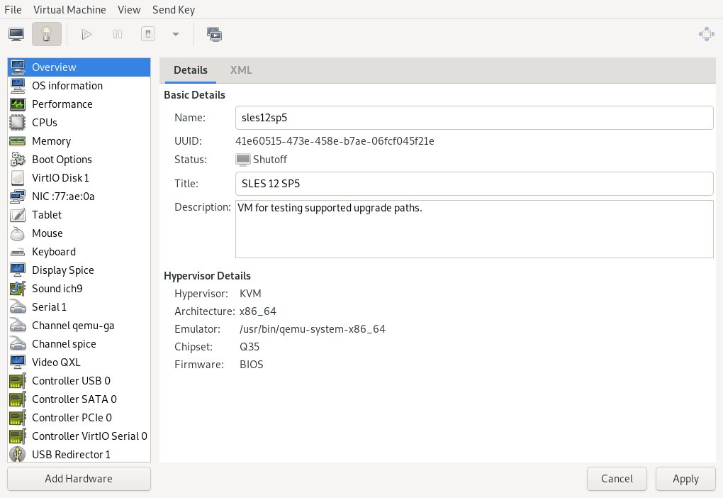 Overview details Overview details