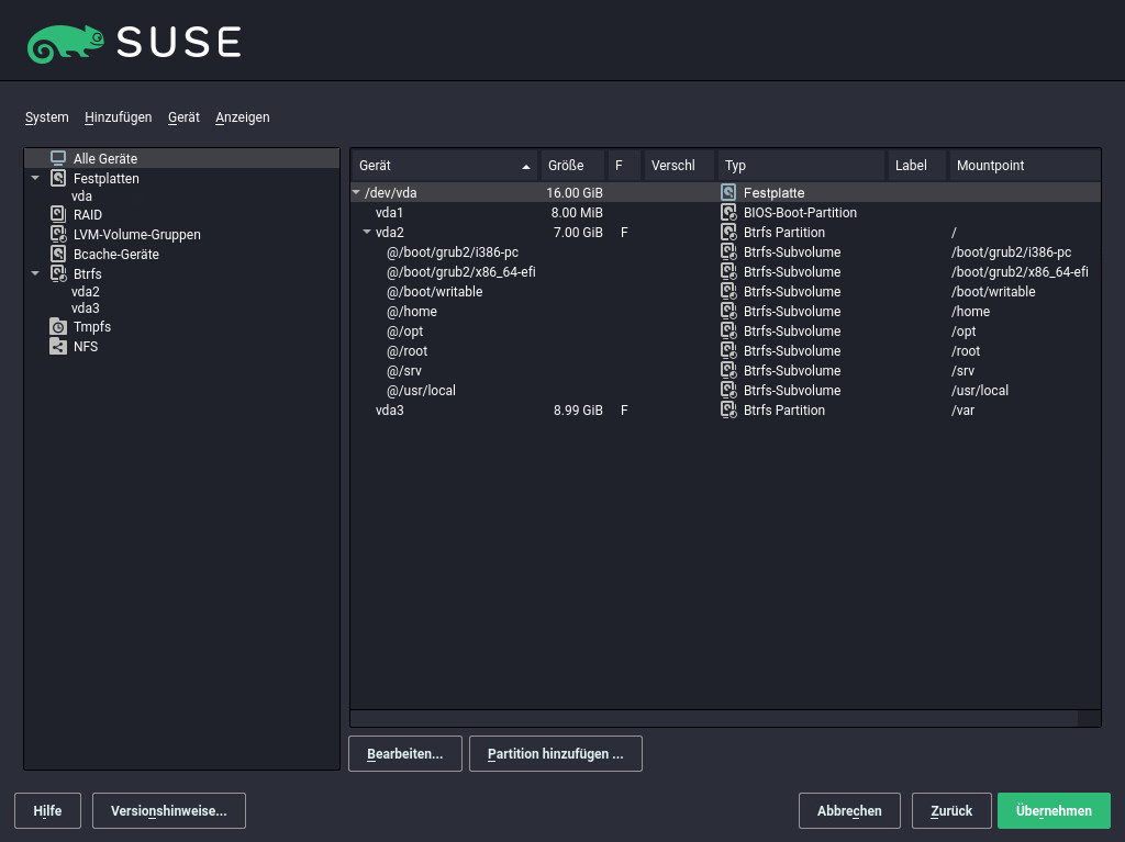 Festplatte vorbereiten: Expertenmodus Festplatte vorbereiten: Expertenmodus