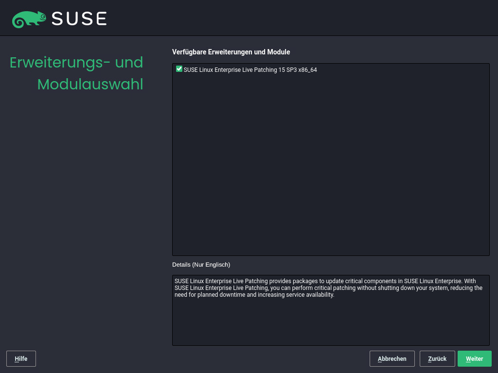 Beispiel für ein Erweiterungsszenario Beispiel für ein Erweiterungsszenario