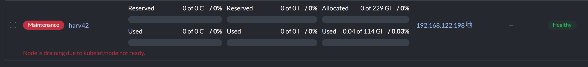 Node draining during node removal