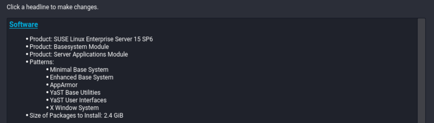 Installation Summary Installation Summary