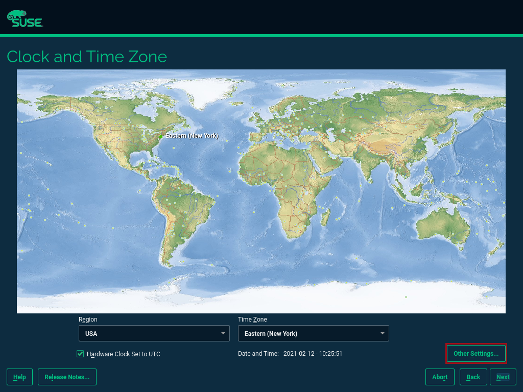 SLES15 SP2 Setup Clock and Time SLES15 SP2 Setup Clock and Time