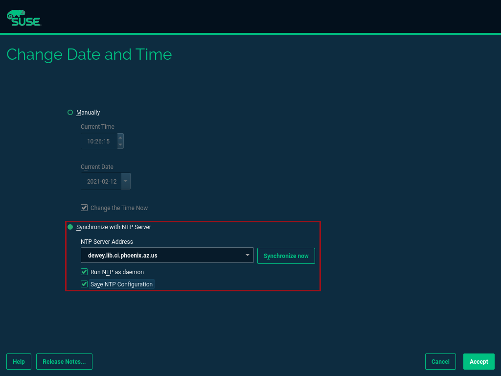 SLES15 SP2 Setup NTP SLES15 SP2 Setup NTP