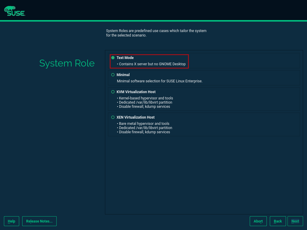 SLES15 SP2 Setup SystemRole SLES15 SP2 Setup SystemRole