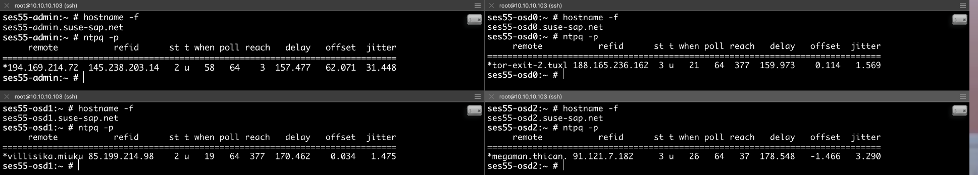 multi s hostname ntp multi s hostname ntp