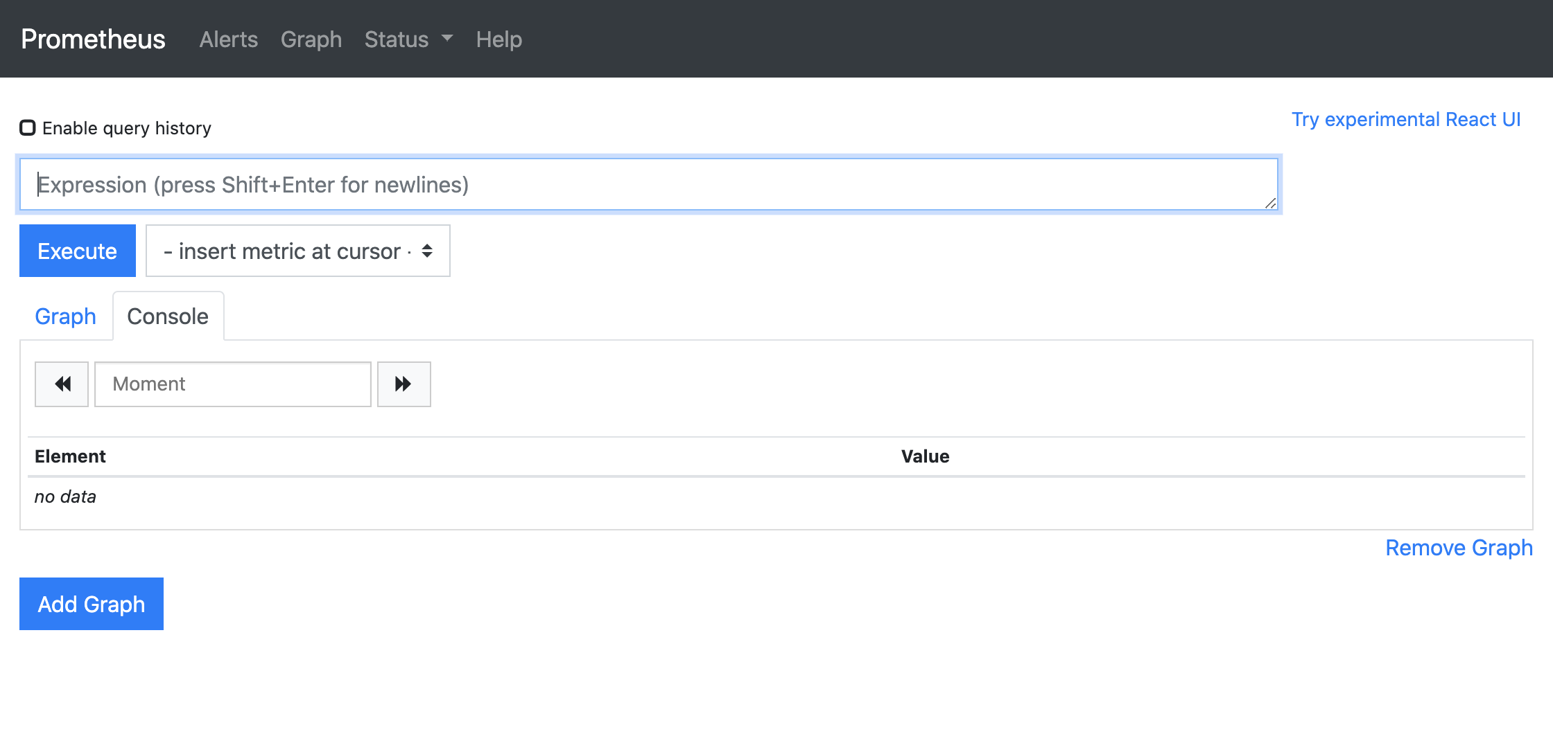 Prometheus Graph UI