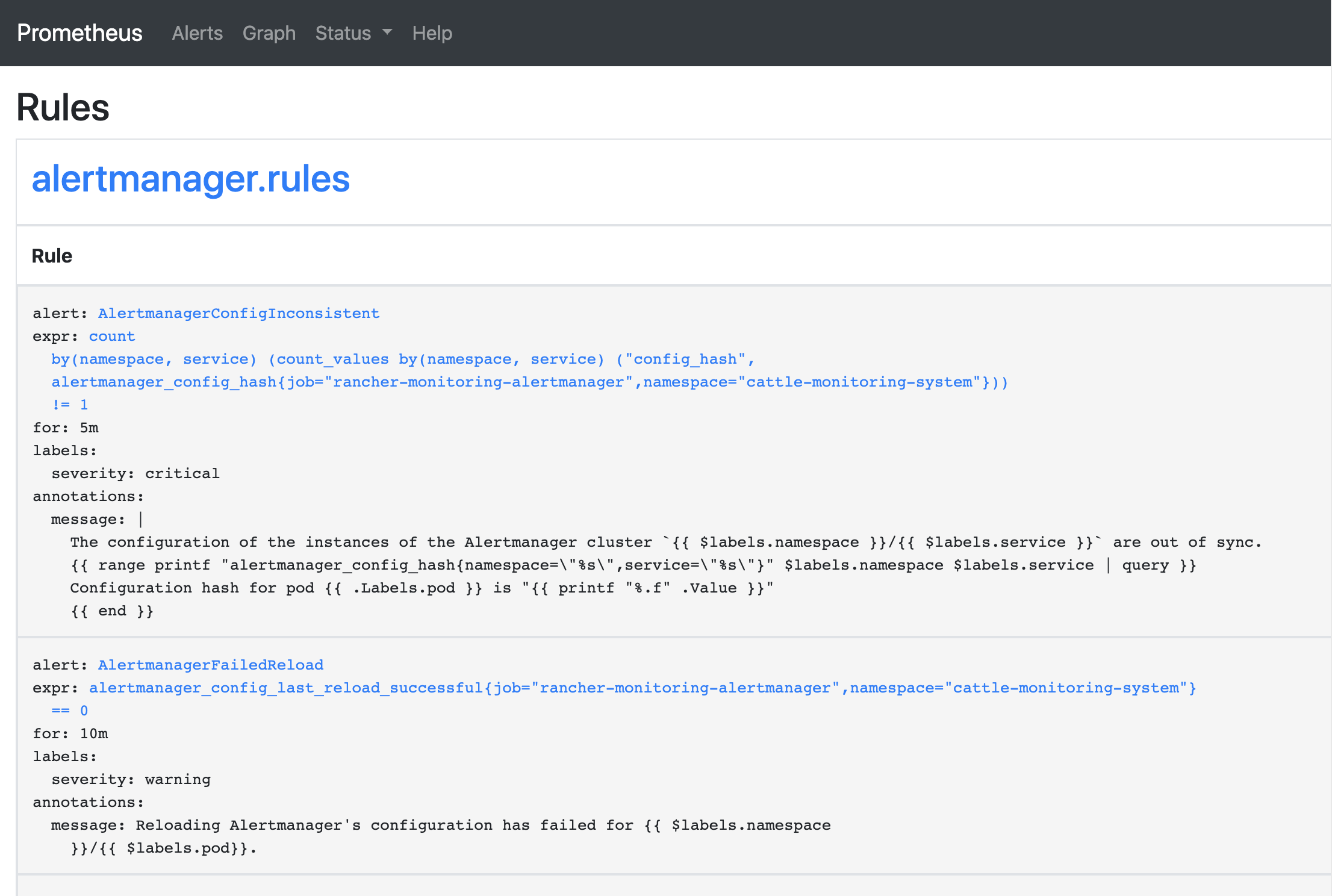 PrometheusRules UI