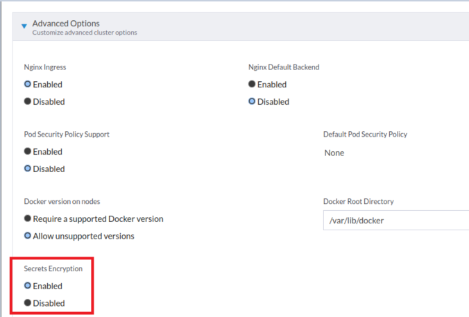 Enable Encryption Key Rotation