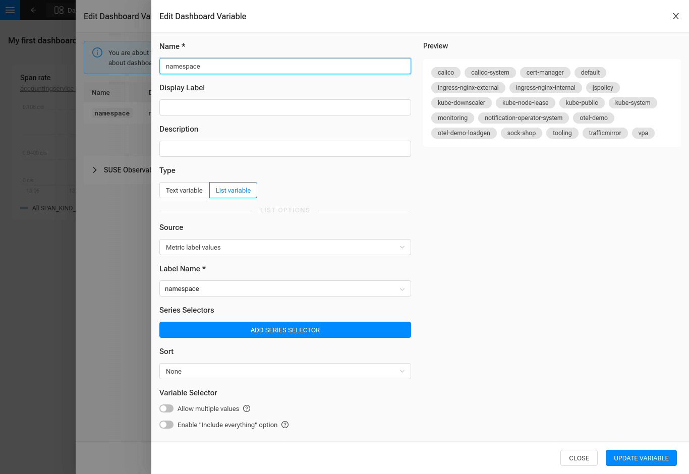 Ein Beispiel für eine Variable