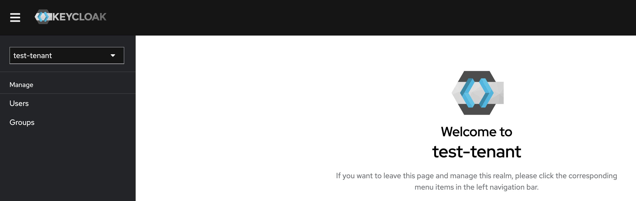 Consola de Administración de Keycloak