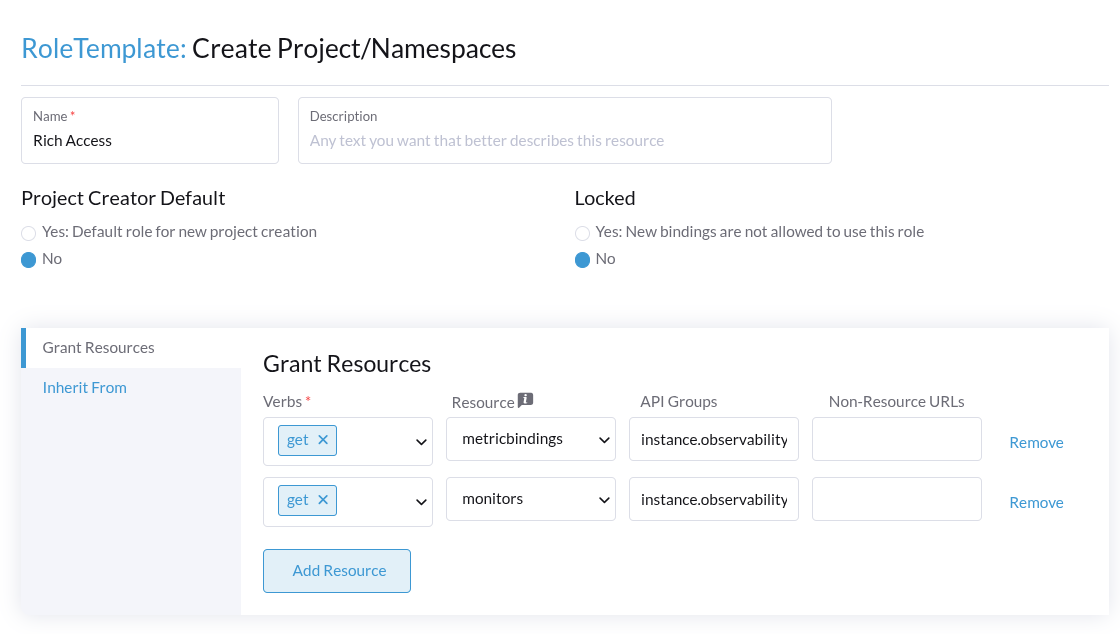 Modèle de rôle personnalisé pour un accès plus riche