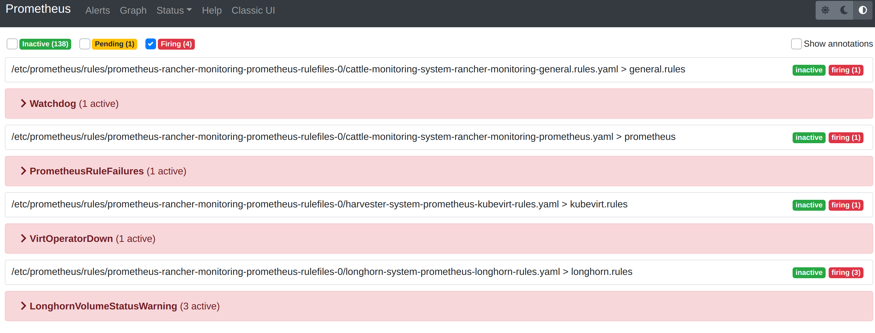 prometheus original alerts