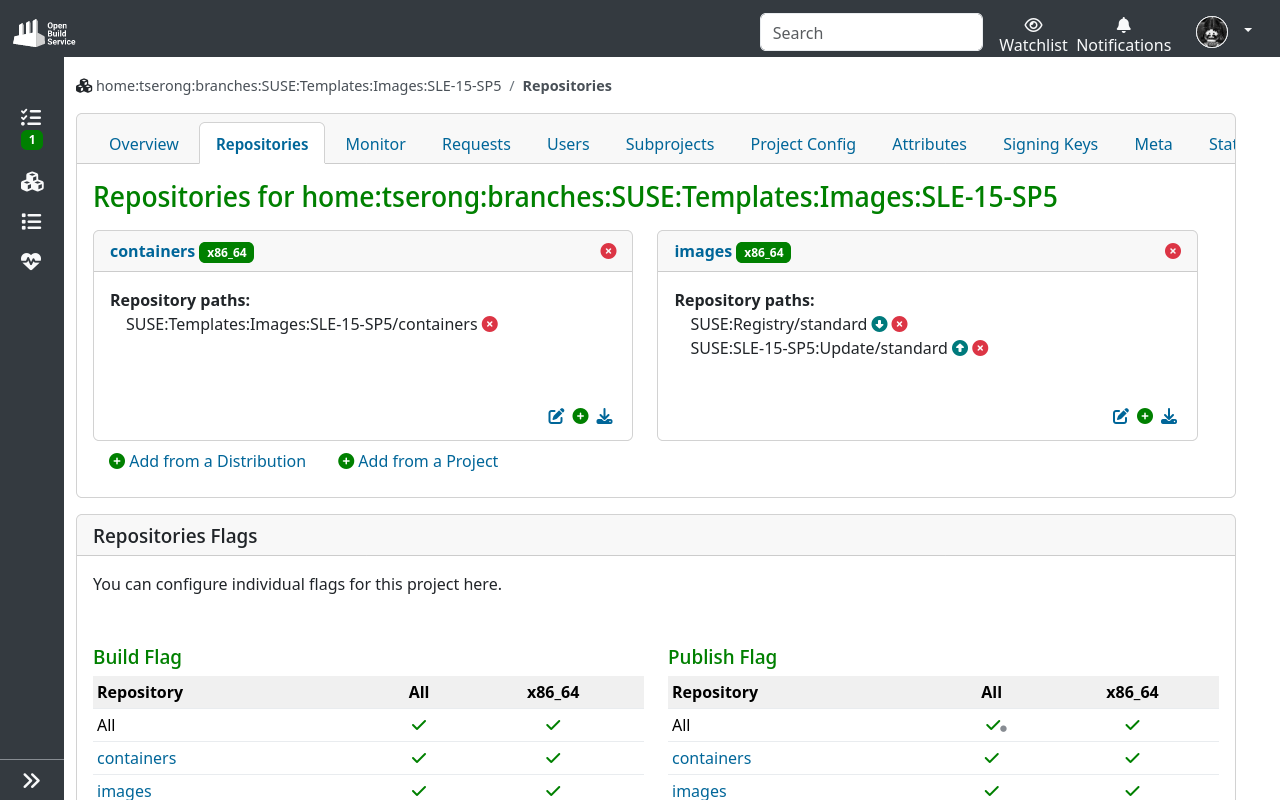 custom vm 12 project publish repositories