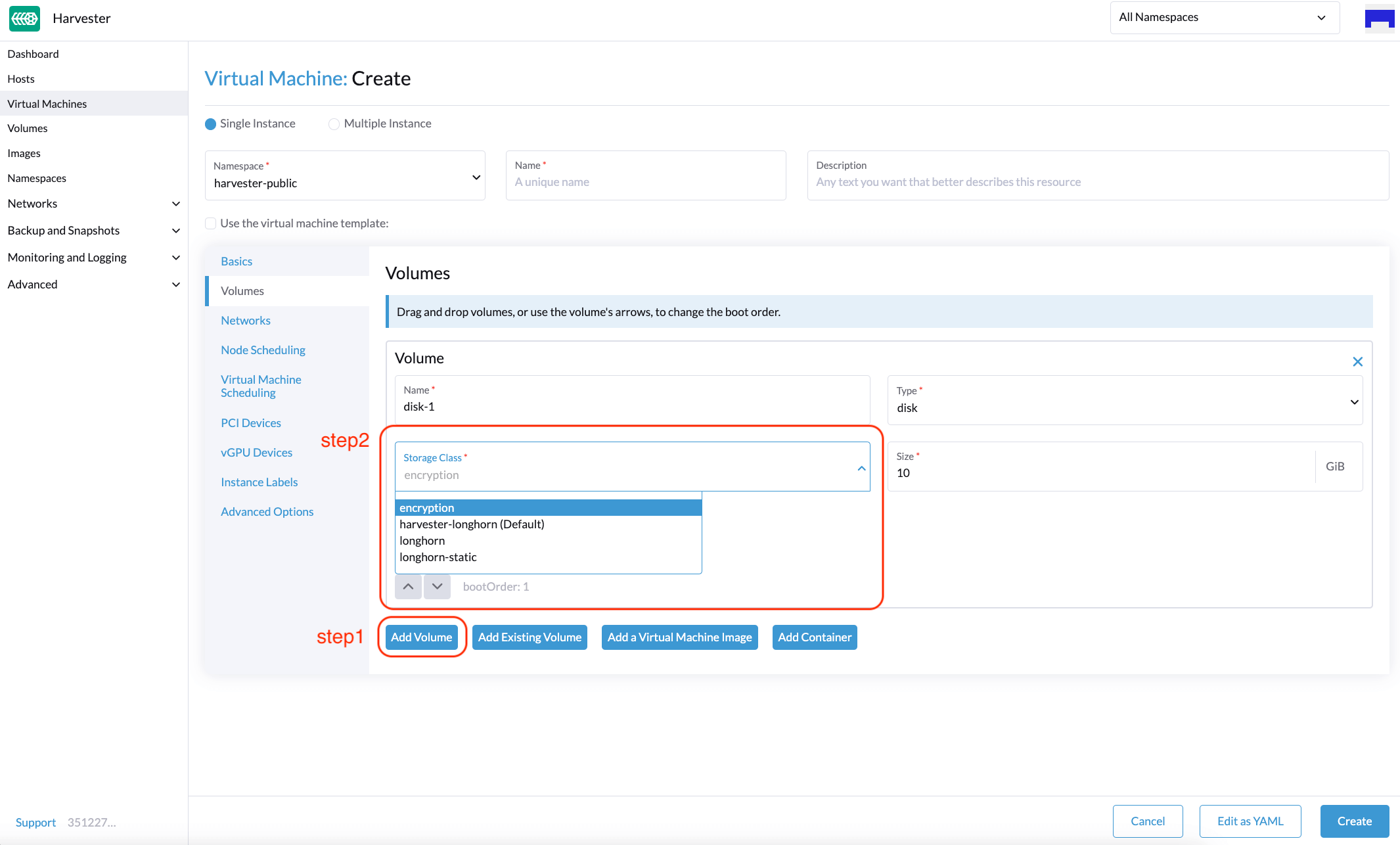 create-empty-volume-in-vm