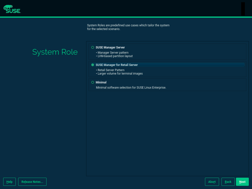 unifiedinstaller system role
