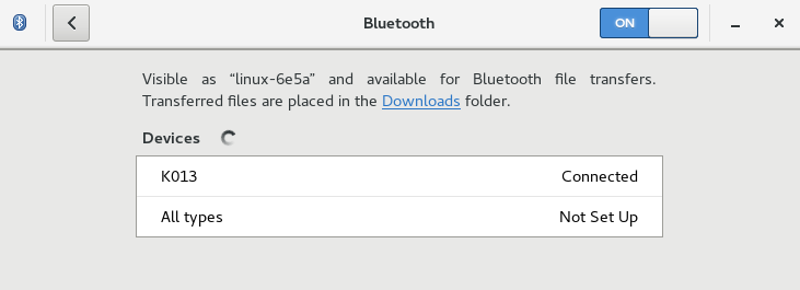 Connect bluetooth