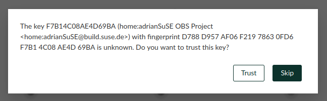 Using images signed by developer's key Using images signed by developer's key