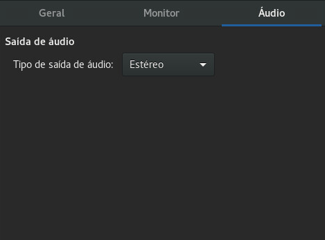 Preferências de áudio do GNOME Videos