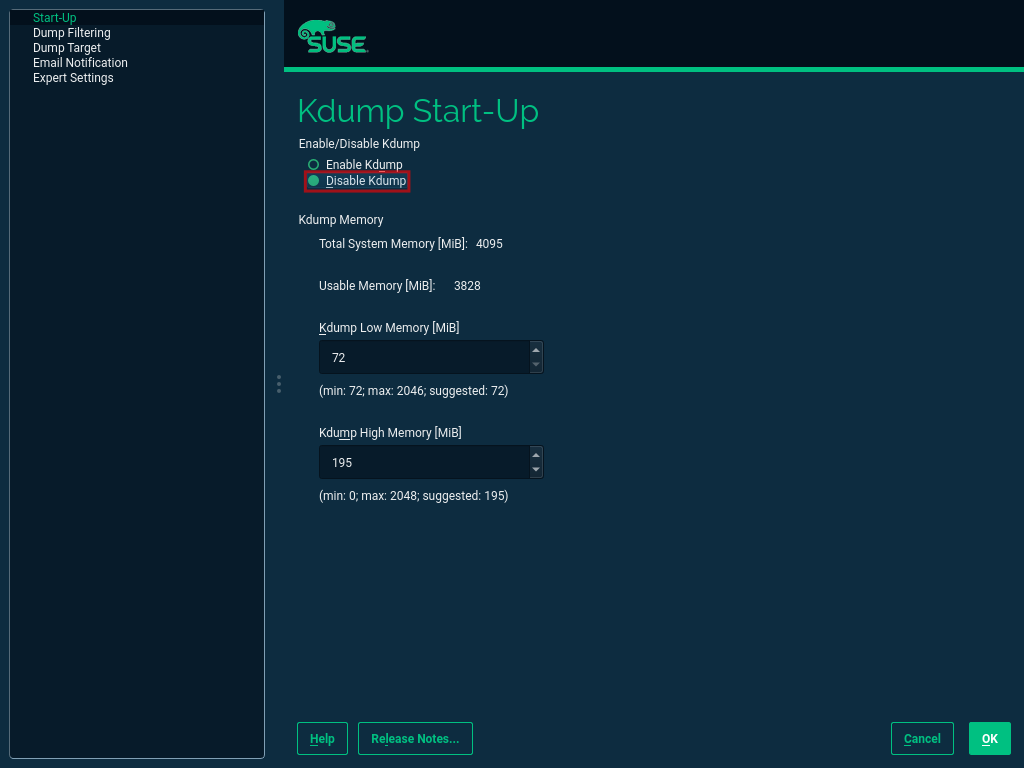 SLES15 SP2 Setup KDump SLES15 SP2 Setup KDump