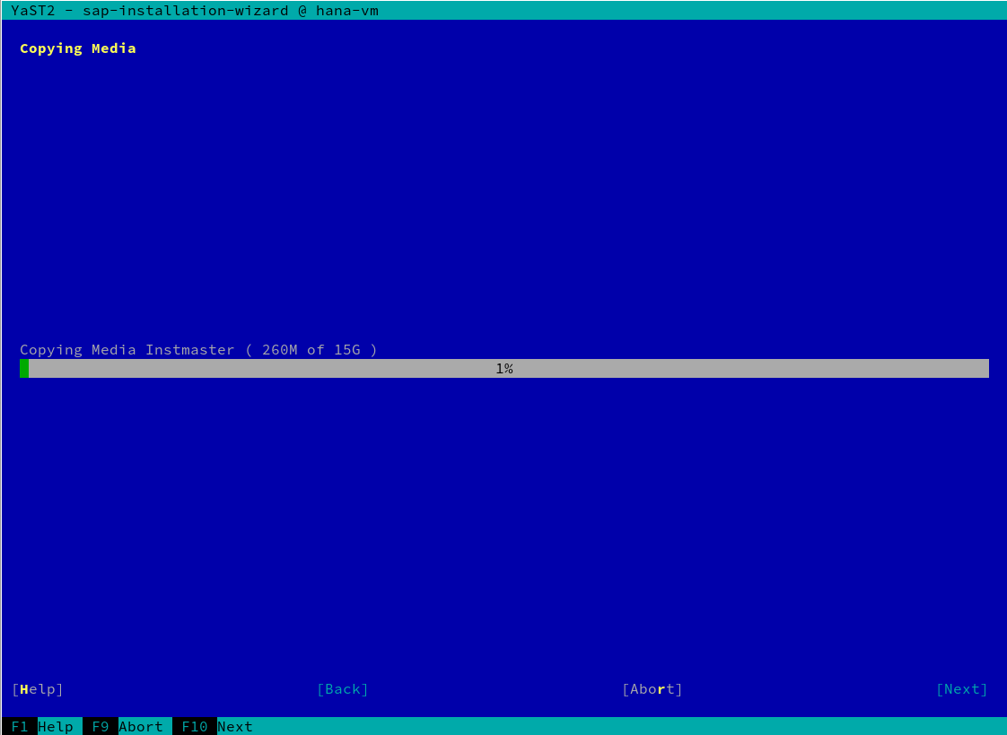 SAP Installation Wizard - Copying Media SAP Installation Wizard - Copying Media