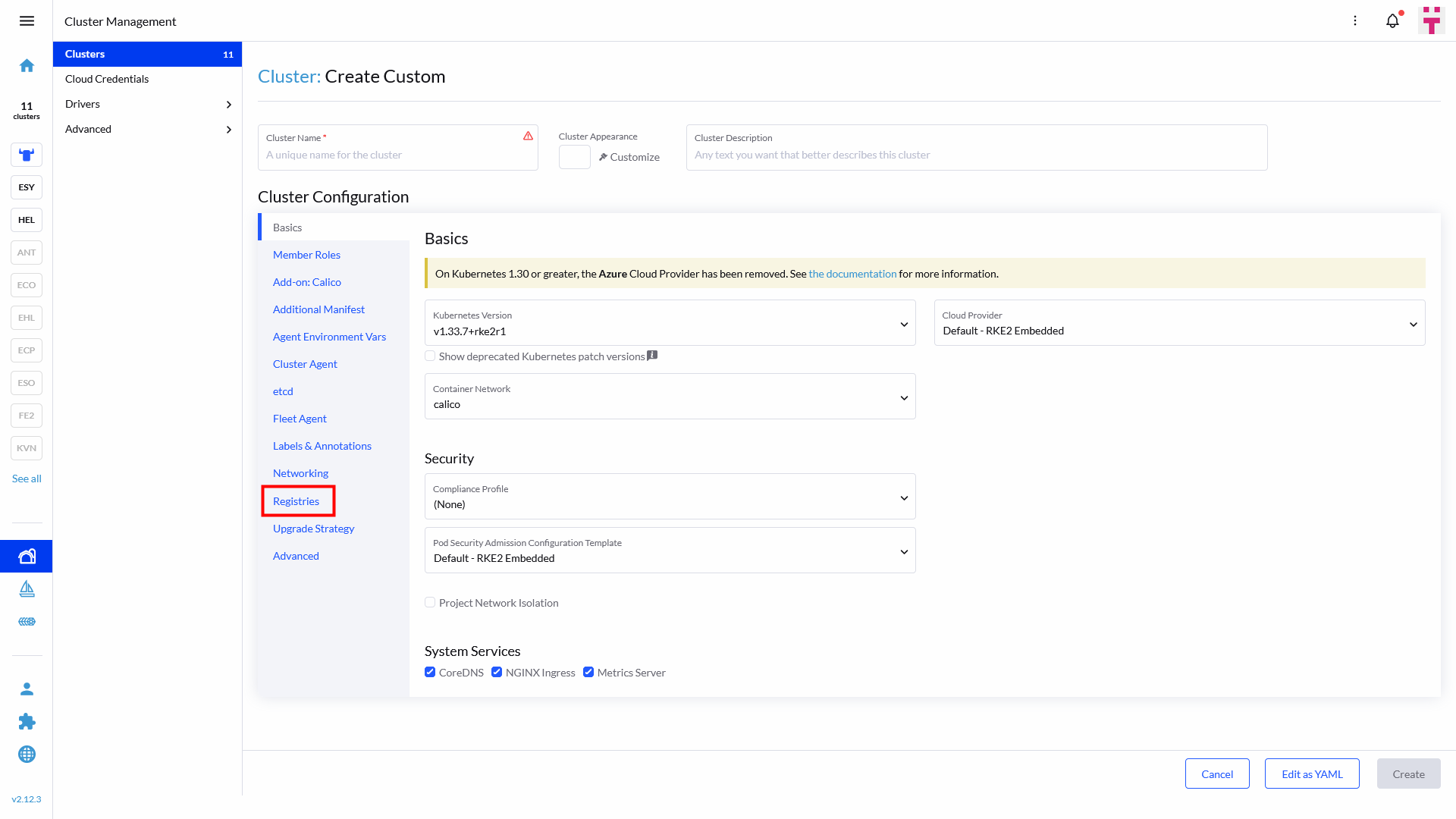 SAP Edge Registry Config SAP Edge Registry Config