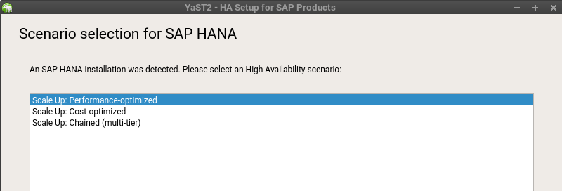 Yast SAP HA Yast SAP HA