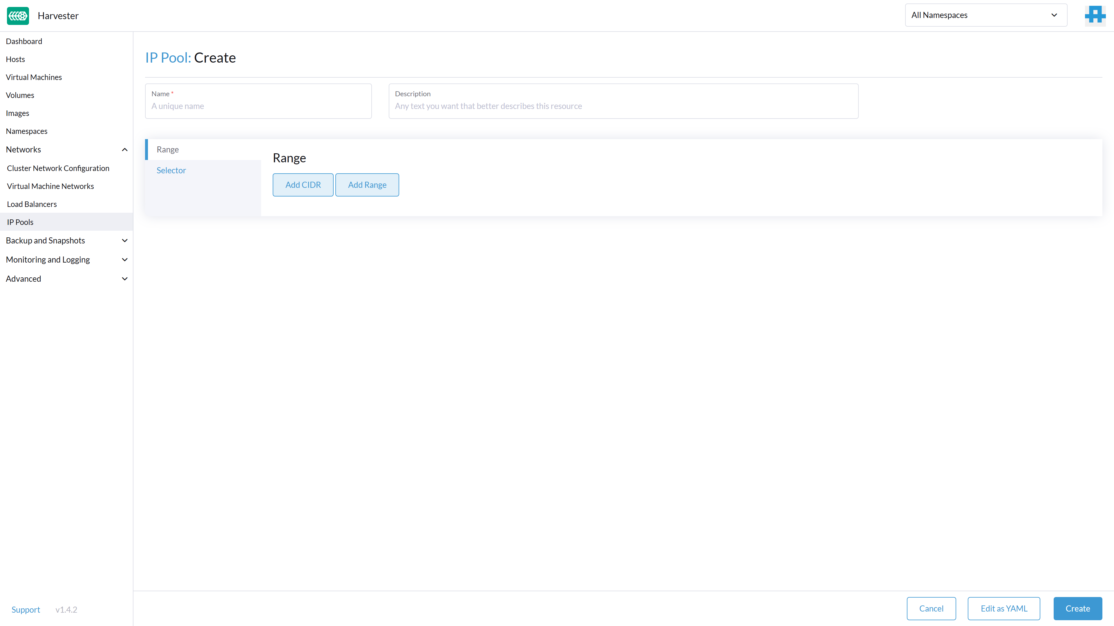 SAP EIC Harvester IPPool Create SAP EIC Harvester IPPool Create