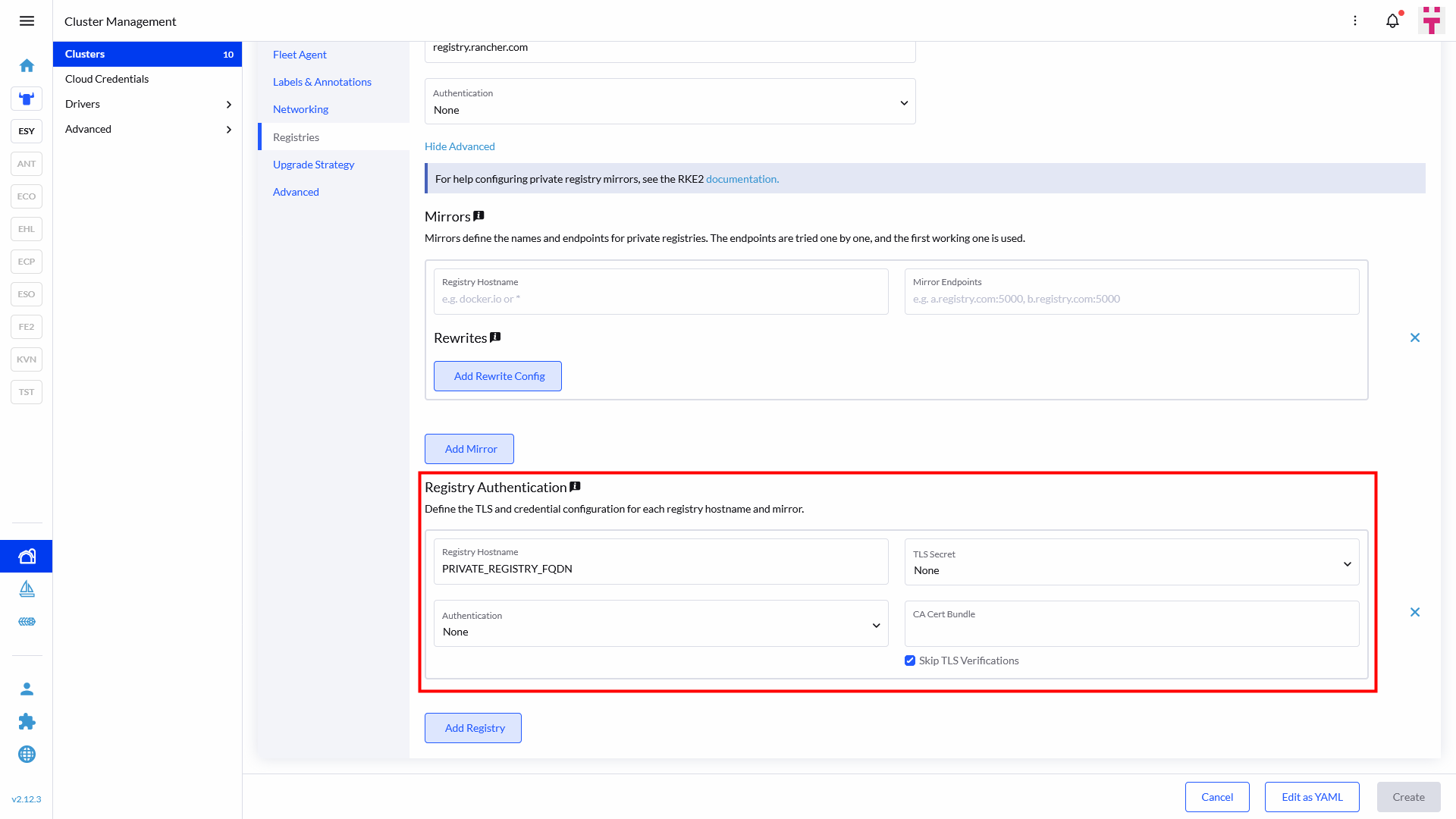 SAP Edge Registry Add SAP Edge Registry Add