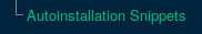 SUSE Manager Web UI - Autoinstallation Snippets SUSE Manager Web UI - Autoinstallation Snippets