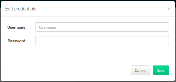 SUSE Manager Web UI - Edit Credentials SUSE Manager Web UI - Edit Credentials