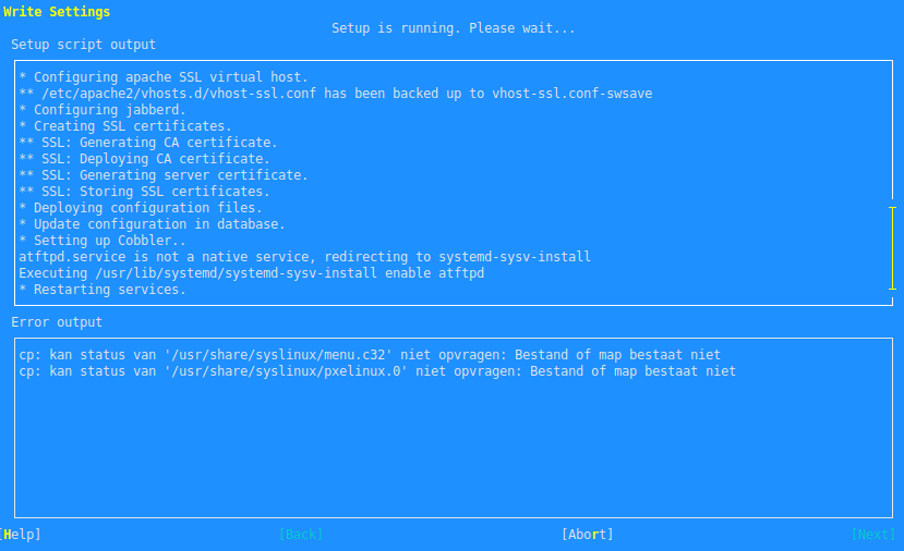 YaST Installation - Write Settings YaST Installation - Write Settings