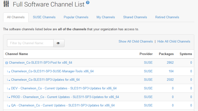 Example Screenshot of Current Updates Channels Example Screenshot of Current Updates Channels