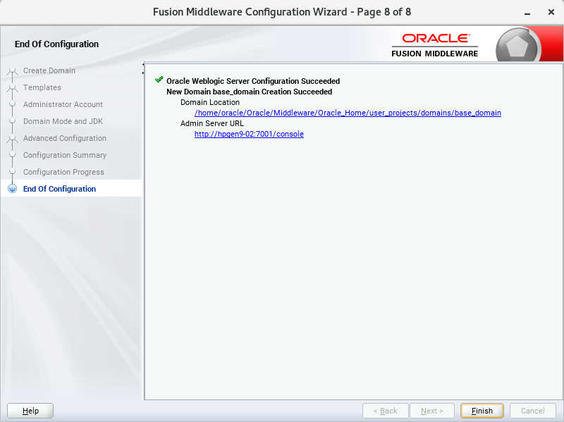 End of Configuration End of Configuration