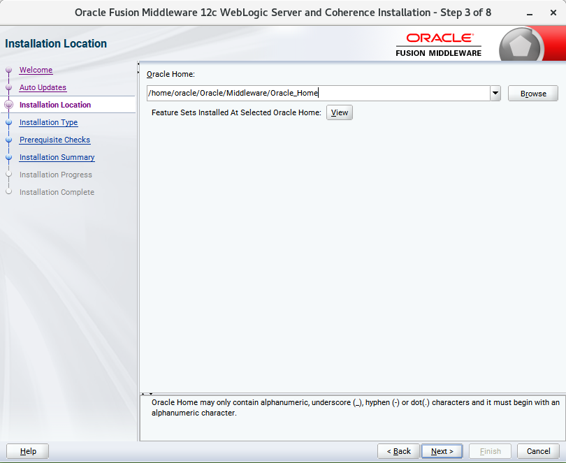 Installation Location Installation Location
