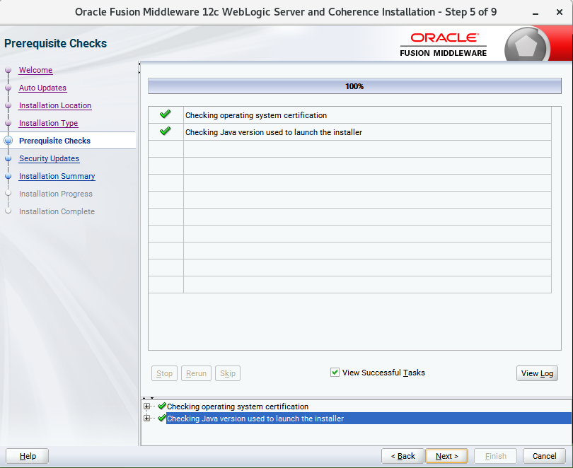 Prerequisite Checks Prerequisite Checks
