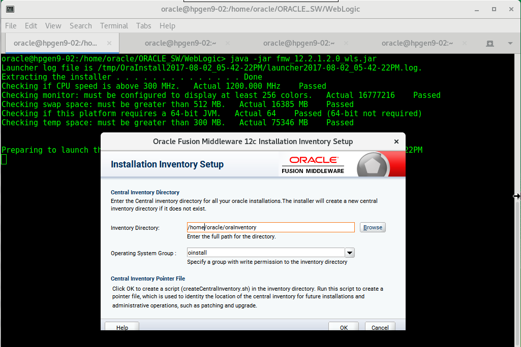Installation Inventory Setup Installation Inventory Setup