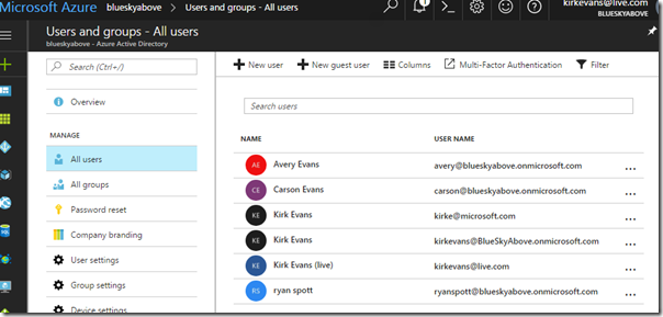 Microsoft Azure AD - Adding Users Microsoft Azure AD - Adding Users
