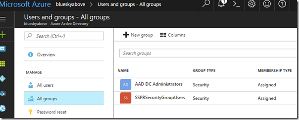 Microsoft Azure AD - Adding Groups Microsoft Azure AD - Adding Groups